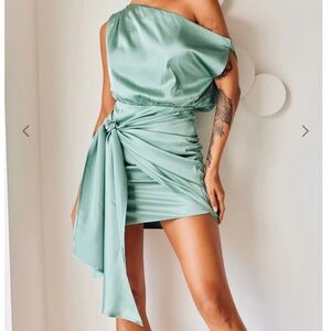 Sage Green Mini Dress - Worn Once